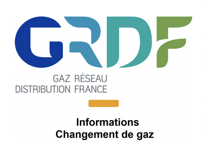 Information changement de GAZ